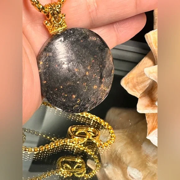 BIWA PEARL  Pendant long Necklace 18K goldfill chain - Picture 8 of 10